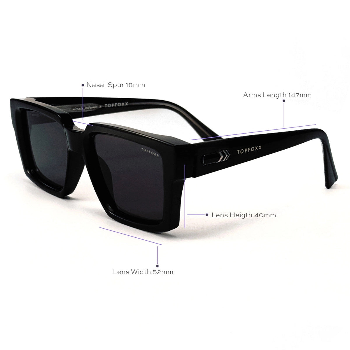 PALOMA X TOPFOXX - LIMITED EDITION BLACK SQUARED SUNGLASSES – Shop Leaven