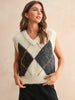 ARGYLE PATTERN SWEATER VEST