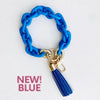 CHAIN LINK BANGLE KEYCHAIN | BLUE