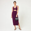 CAMILLE DRESS - MERLOT