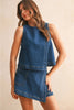 DENIM SKORT