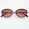 JORDAN ACETATE OVAL SUNGLASSES