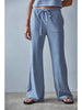 KNIT STRIPED FLARE PANTS