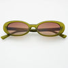MIMI ACETATE OVAL SUNGLASSES