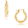 NICOLETTA PEARL HOOP EARRING
