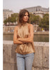SATIN ELISABETH TOP - GOLD