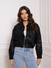 SHORT ZIP-UP LACE JACKET WITH SEQUINS