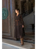 SIMONE RUCHED DRESS - CHOCOLATE