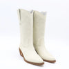 SUMMERFEST COWBOY BOOTS IN IVORY LEATHER