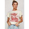 THE COWBOY TOUR VINTAGE CROP TOP