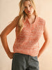 TWO TONE CHENILLE VEST