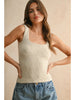 WASHED LOOK TEXTURED KNITTED TOP