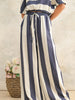 WIDE STRIPE LEG TROUSERS