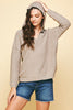 KNIT HOODIE - OATMEAL