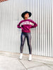 Block Party Sweater - Blackberry