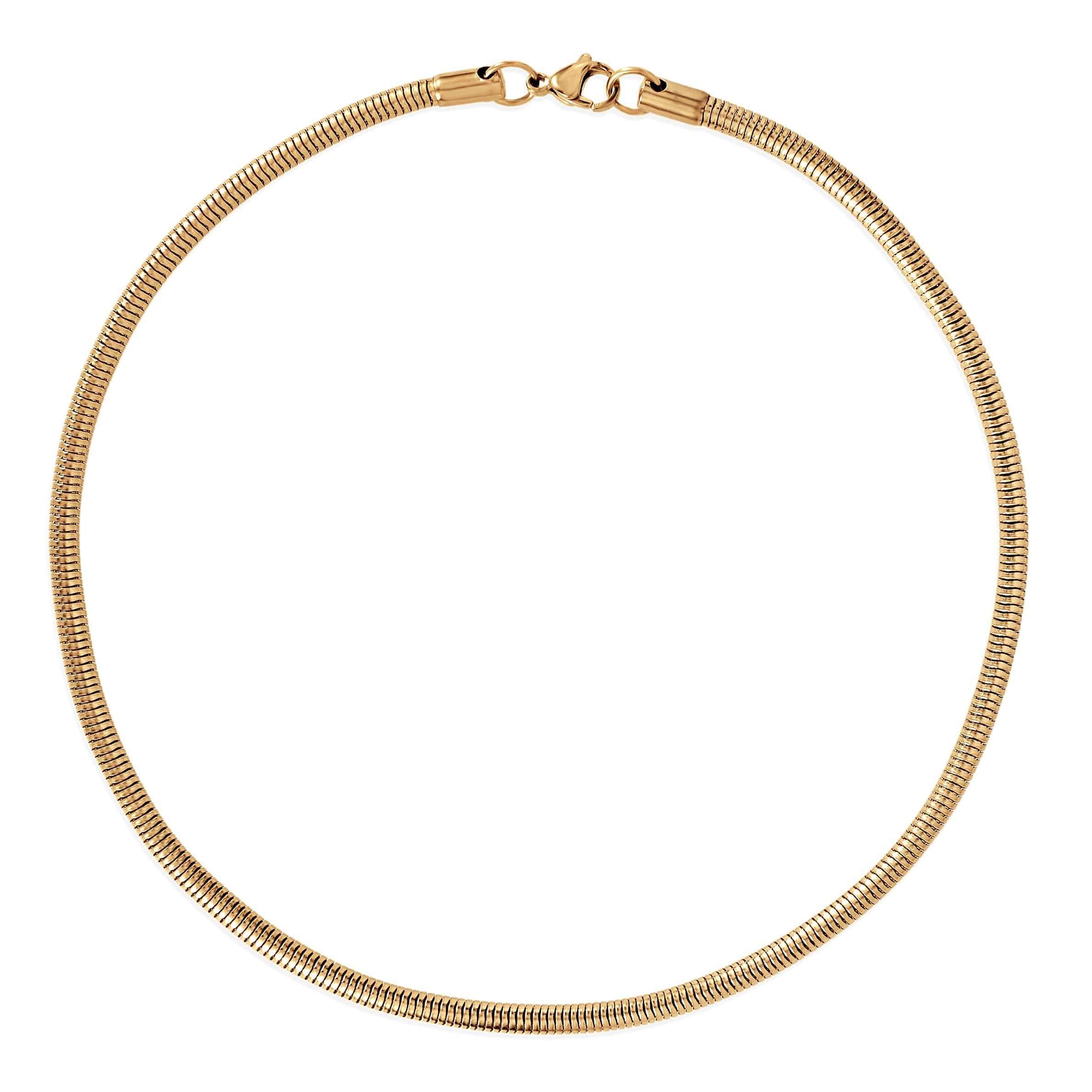 Candice Round Snake Chain Necklace
