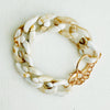 Chunky Chain Bracelet | Brown Marble