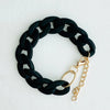 Chunky Chain Link Bracelet | Matte Black