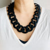 Chunky Link Necklace | Flat Black