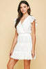 EYELET MINI DRESS