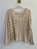 SANDY FEET MIXED KNITTING SWEATER