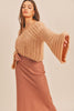LOCKED EYES PULLOVER - BLUSH