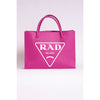 MODERN VEGAN TOTE - MAGENTA