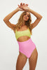 RAY ONE PIECE PASTEL MACARON COLOR BLOCK