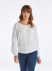 Smocked Wide Neck Top