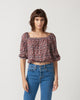 ZELLE CROP PEASANT TOP