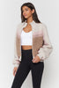 Sherpa Stripe Bomber Jacket